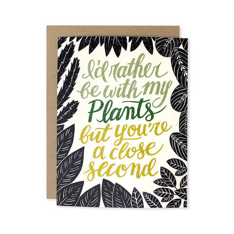 close second to my plants card