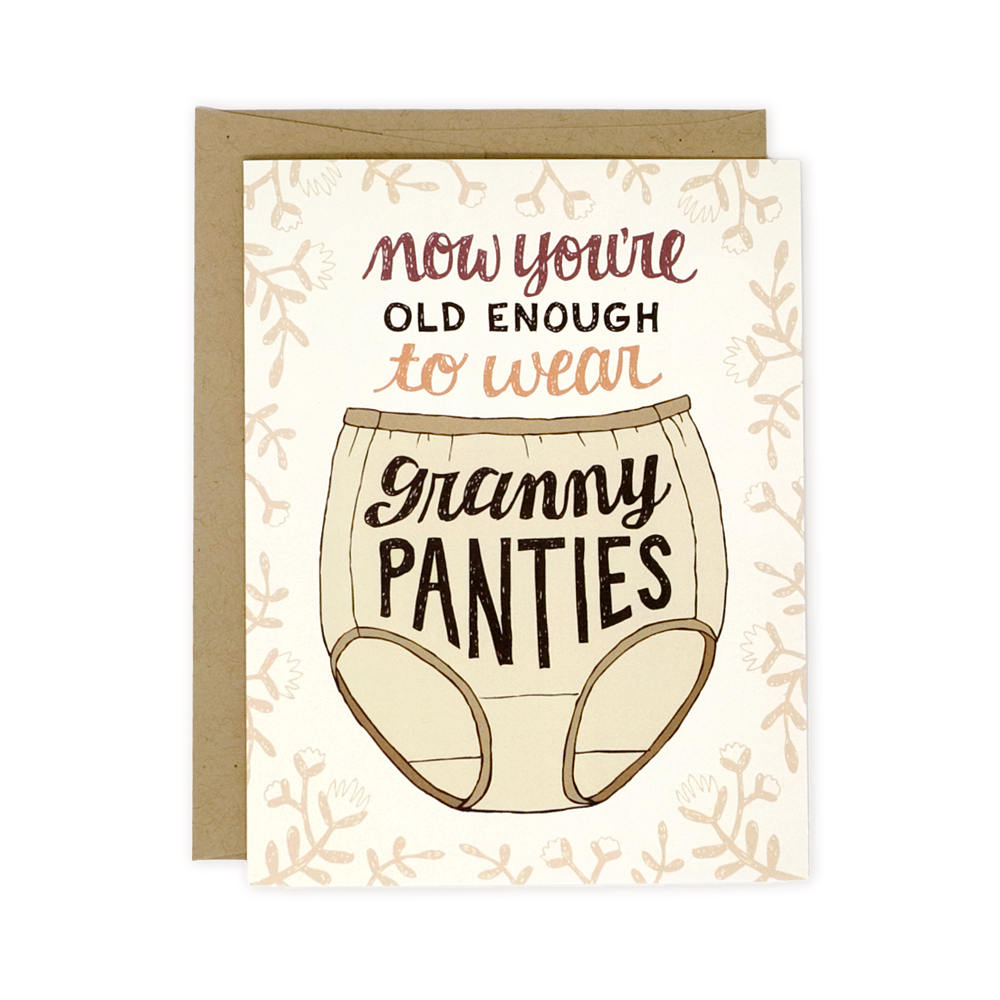 Granny Panties Card