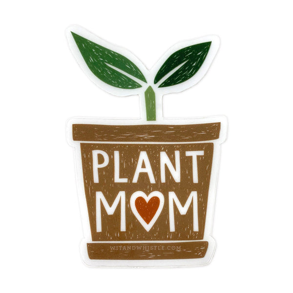 plant mom sticker