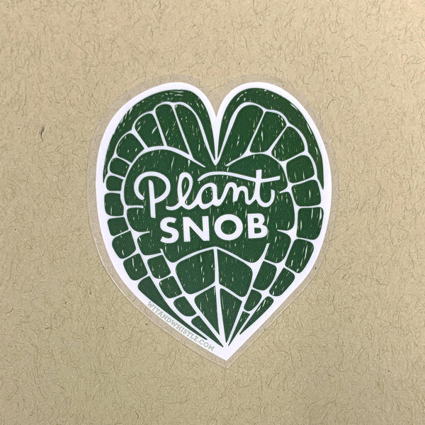 plant snob sticker