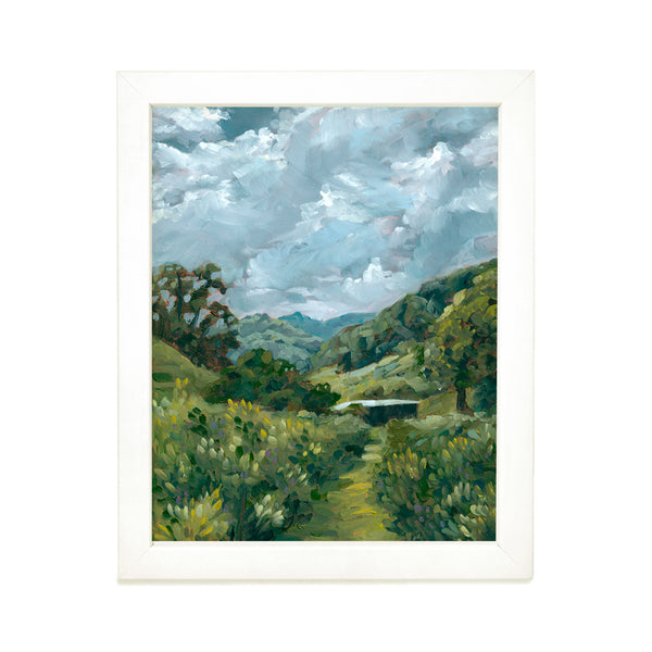 Blueberry Farm Art Print