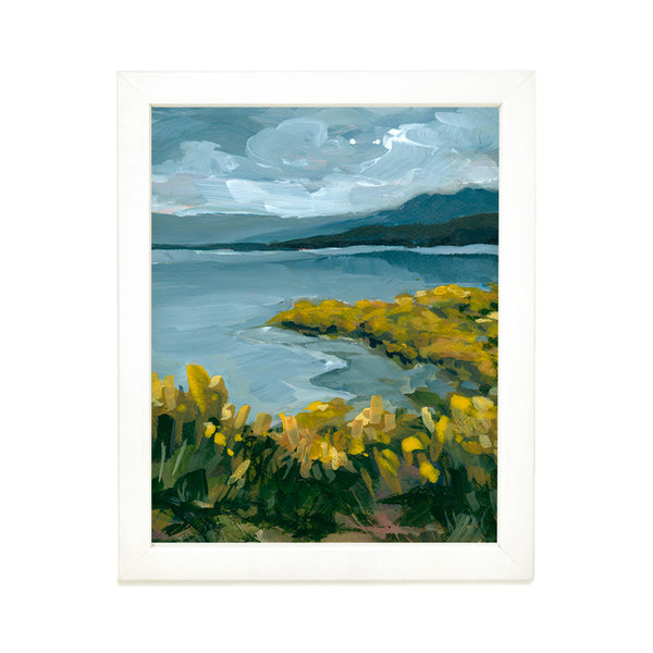 Lupine Lake Art Print