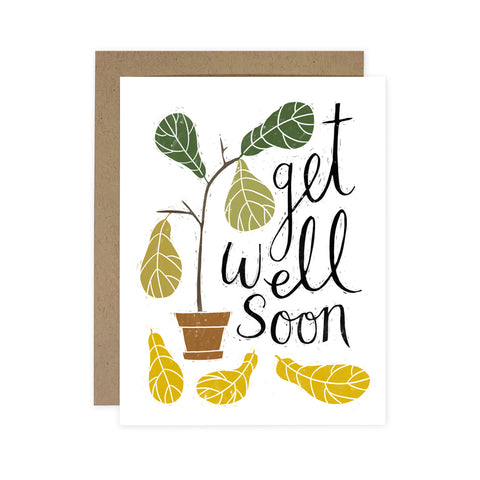Get Well Fig Tree Card