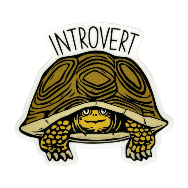 Introvert Turtle Sticker