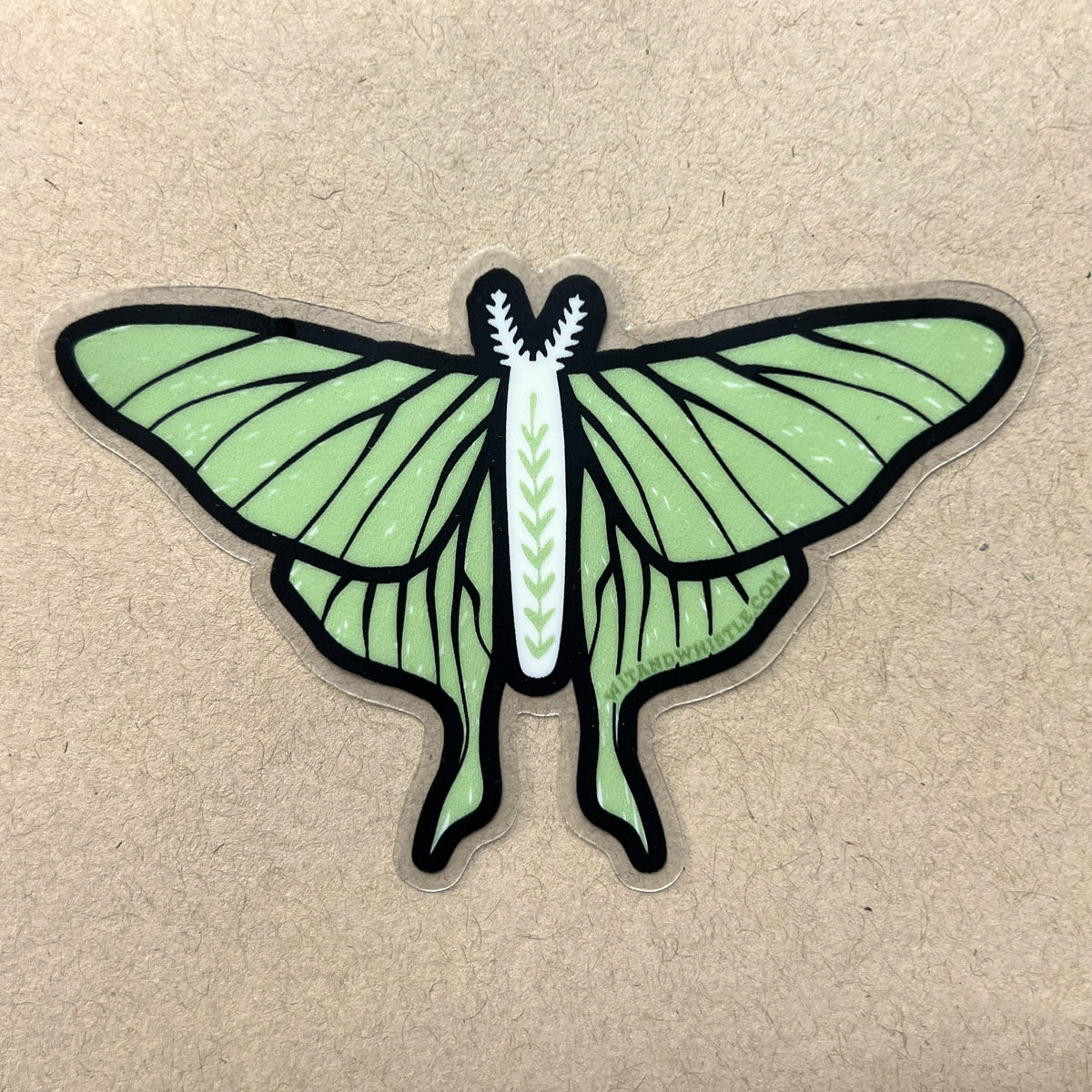 Luna Moth Sticker – Wit & Whistle