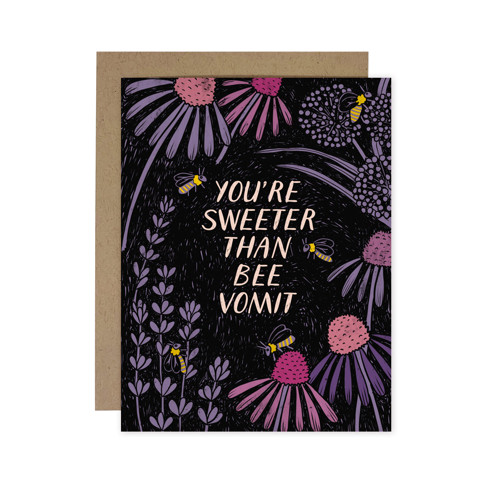 Bee Vomit Thank You Card