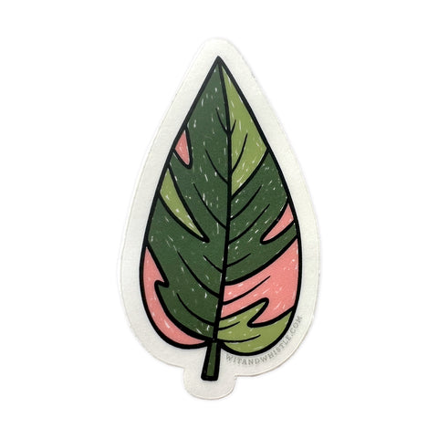Pink Princess Philodendron Sticker